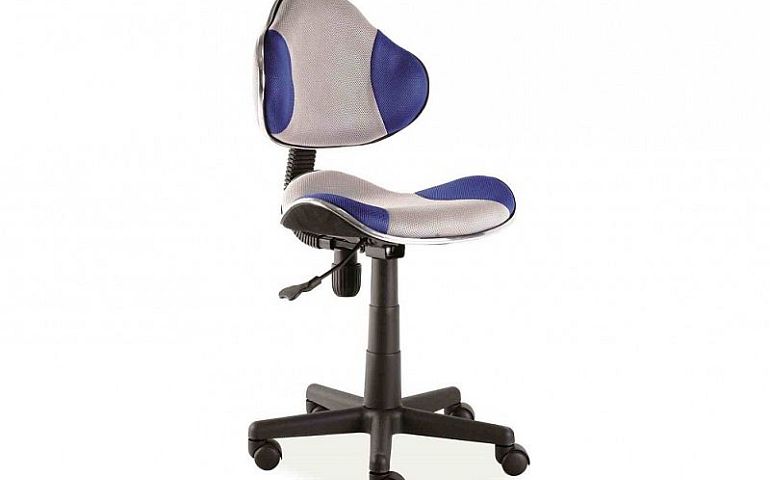 Q-G2 kancelářská židle, šedá/modrá
