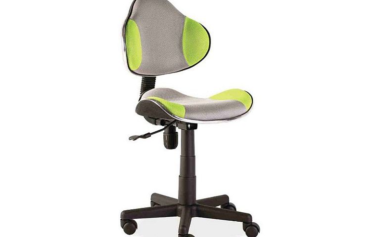 Q-G2 kancelářská židle, šedá/zelená