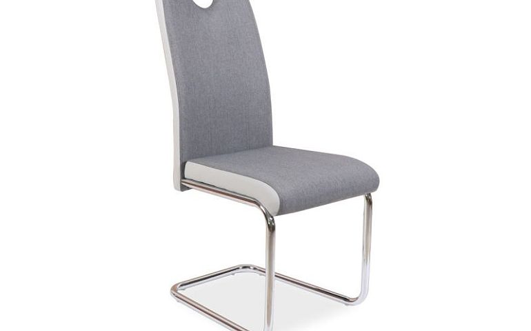 H-952 jídelní židle, šedá/eco bílá