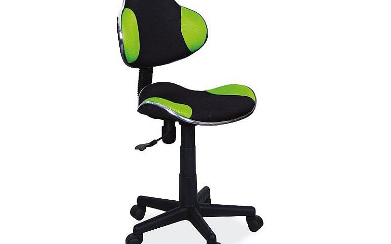 Q-G2 - dětská židle, černá/zelená