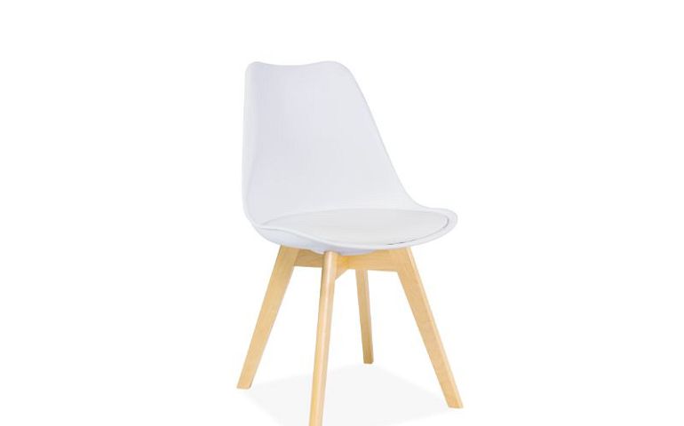 Jídelní židle, Kris Buk, bílá