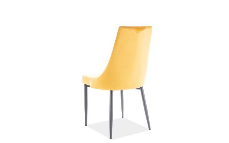 Jídelní židle, Trix B Velvet, žlutá