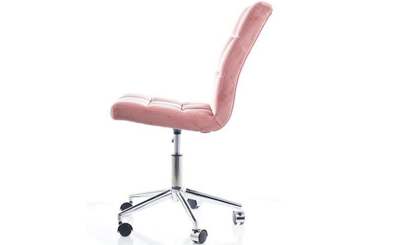 Q-020 VELVET kancelářská židle, pudrová