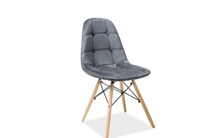 AXEL III jídelní židle, šedá/buk
