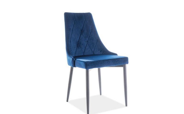 Jídelní židle, Trix B Velvet, modrá