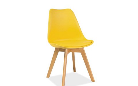 Jídelní židle, Kris Buk, žlutá