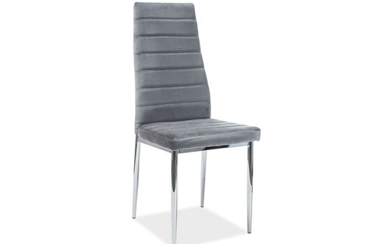 Jídelní židle, H-261 Velvet, šedá