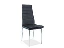 Jídelní židle, H-261 Velvet, černá