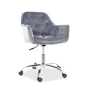 QUADRO 190 VELVET kancelářské křeslo, šedá