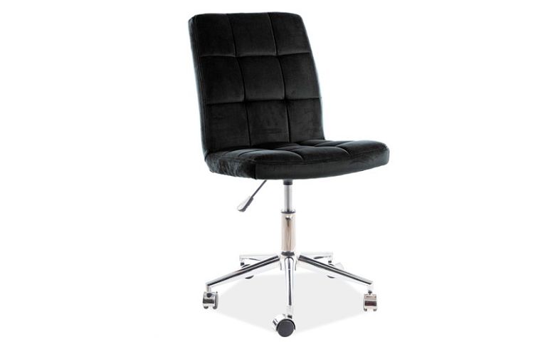 Q-020 VELVET kancelářská židle, černá
