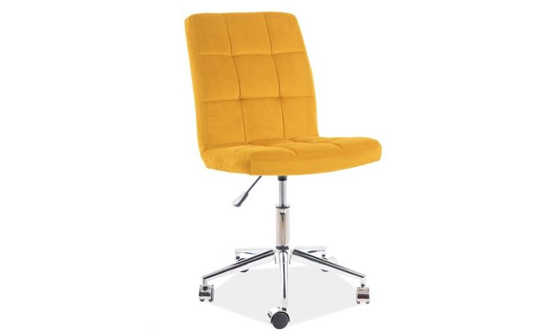 Q-020 VELVET kancelářská židle, curry