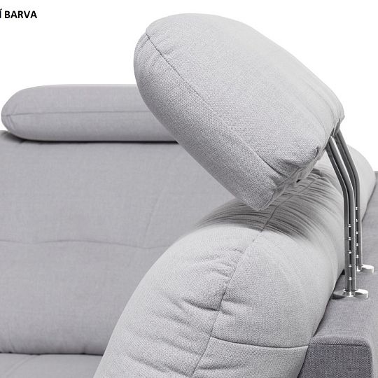 CREATIO sedací souprava do U, levá, světle šedá