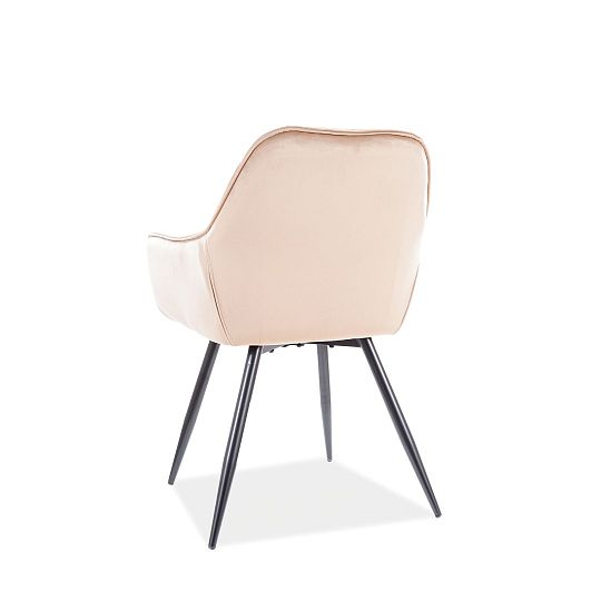 TRENDY CHERRY jídelní židle, béžová Bluvel 28/černá kov