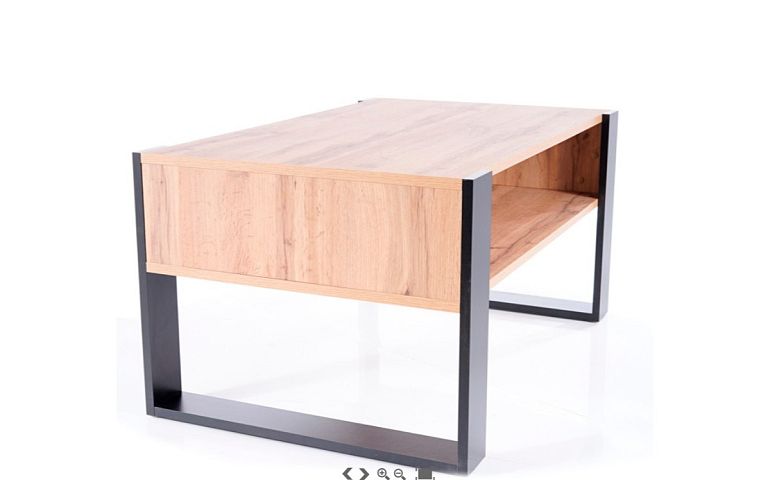 GEMA konferenční stolek, dub wotan/černá