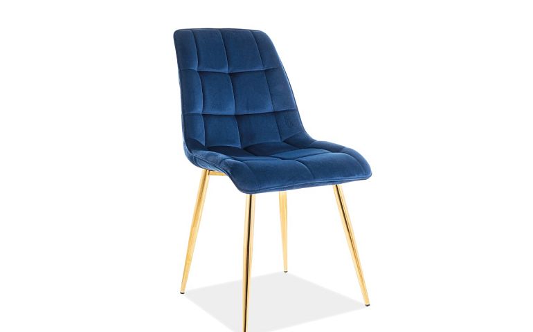 Jídelní židle, Chic Velvet, tmavě modrá