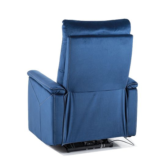 NEO VELVET M masážní relaxační křeslo, elektrické, modrá
