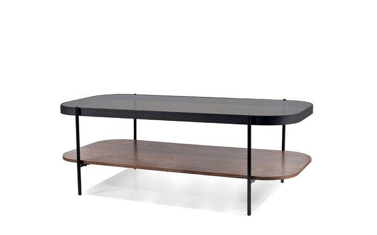 PRIMA A konferenční stolek, ořech/černá