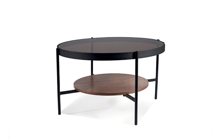 PRIMA B konferenční stolek, ořech/černá