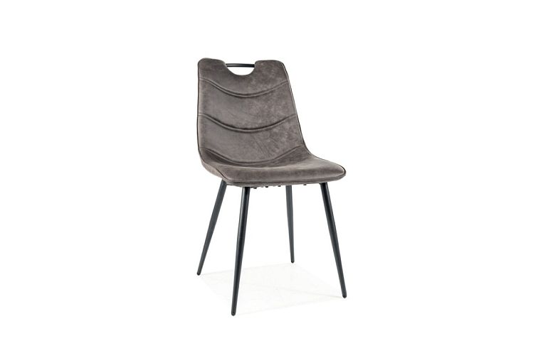 TRENDY ALOE jídelní židle, šedá/černá