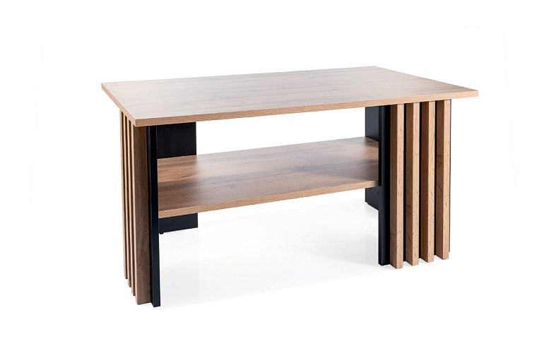 LAMESA konferenční stolek, dub artisan/černá