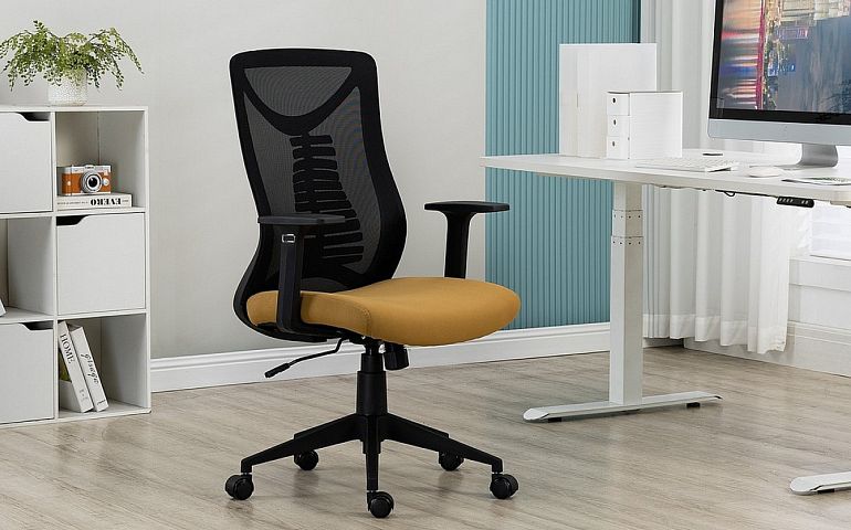 QUADRO 330 kancelářská židle, černá/žlutá