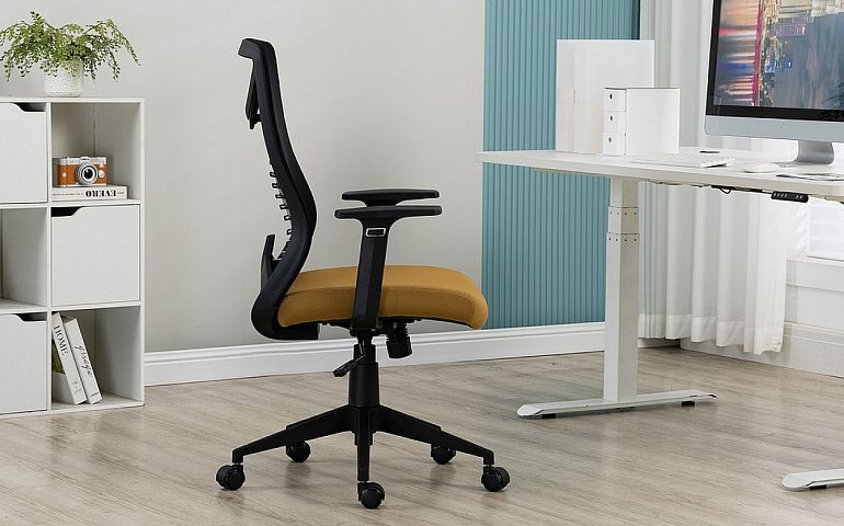 QUADRO 330 kancelářská židle, černá/žlutá