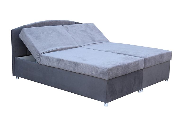 IZABELA NEW 2 čalouněná postel 180 cm, šedá