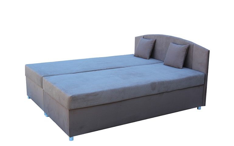IZABELA NEW 2 čalouněná postel 180 cm, hnědá