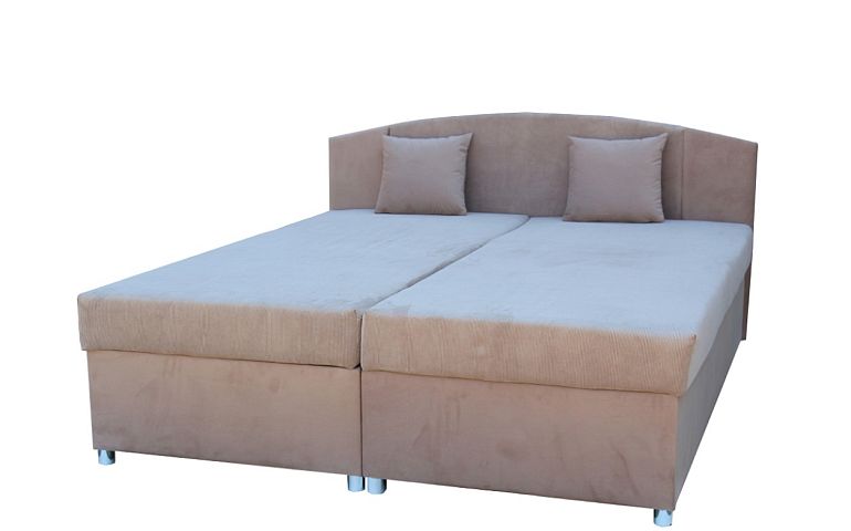 IZABELA NEW 2 čalouněná postel 180 cm, hnědá
