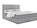 ALOE KLASIK čalouněná postel 180 + topper, výška lehu 54 cm, světle šedá
