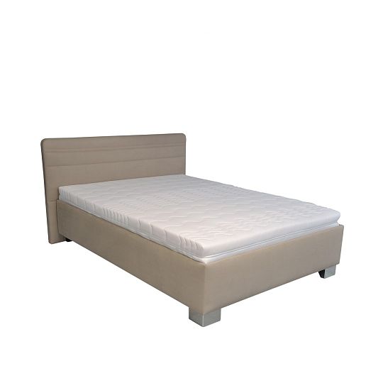 CINDY čalouněná postel 120 cm, rošt + matrace, béžová