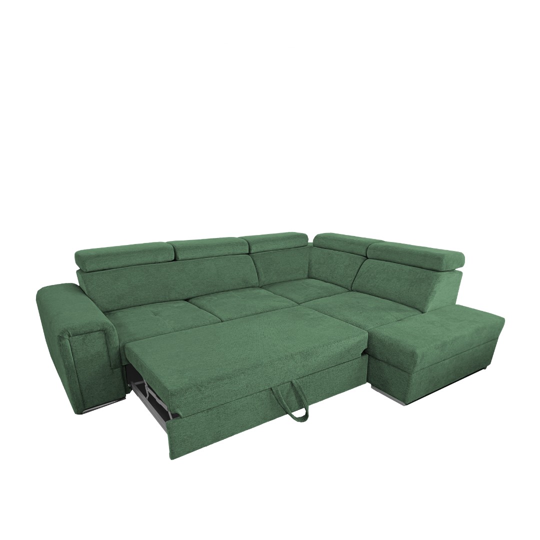 MADERA II rohová sedací souprava, levá, olivová