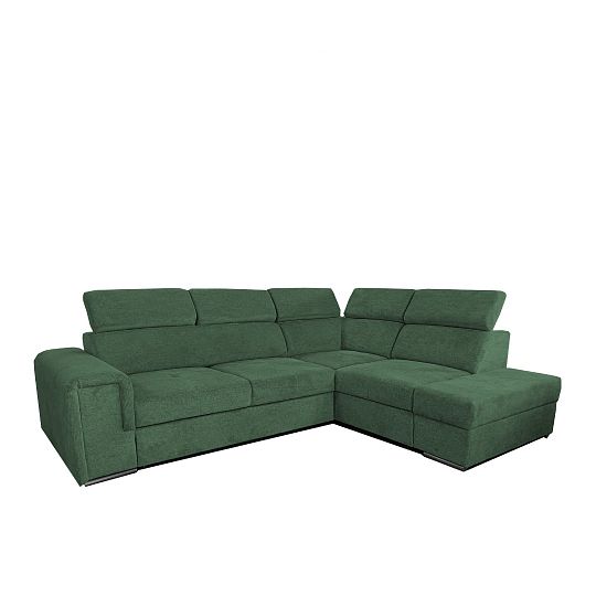 MADERA II rohová sedací souprava, levá, olivová