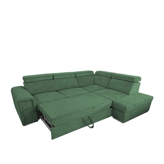 MADERA II rohová sedací souprava, levá, olivová