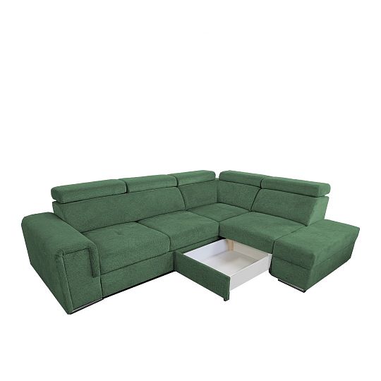 MADERA II rohová sedací souprava, levá, olivová