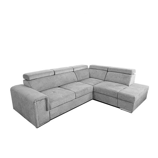 MADERA II rohová sedací souprava, levá, šedá