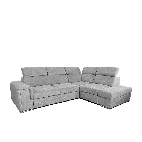MADERA II rohová sedací souprava, levá, šedá