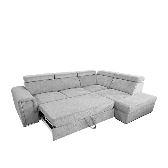 MADERA II rohová sedací souprava, levá, šedá