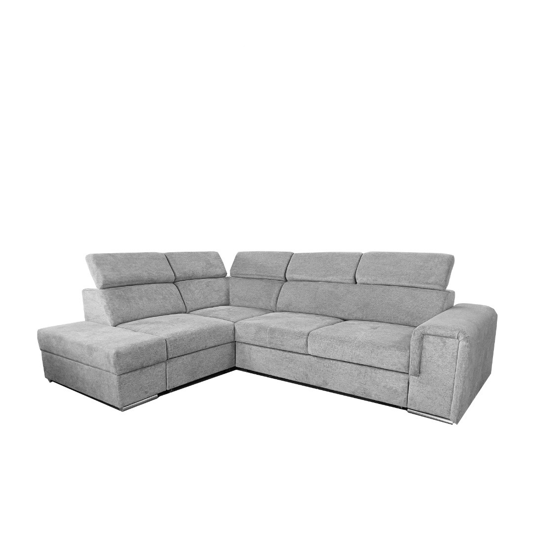 MADERA II rohová sedací souprava, pravá, šedá