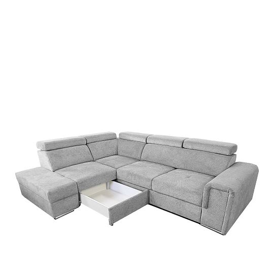 MADERA II rohová sedací souprava, pravá, šedá