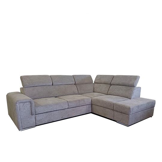 MADERA II rohová sedací souprava, levá, hnědá