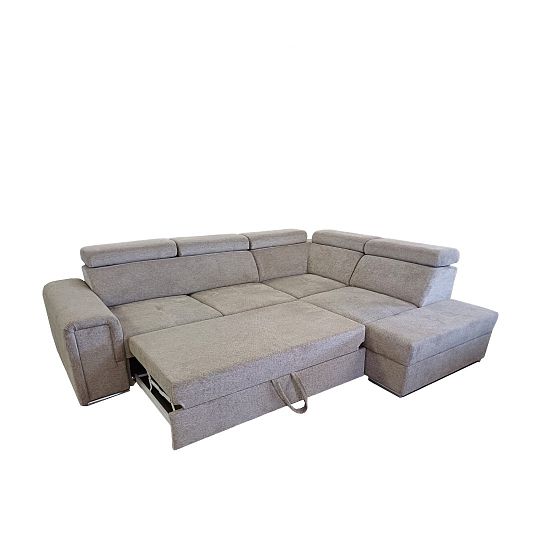 MADERA II rohová sedací souprava, levá, hnědá