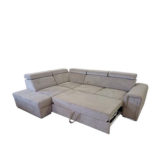 MADERA II rohová sedací souprava, pravá, hnědá