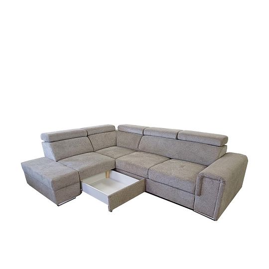 MADERA II rohová sedací souprava, pravá, hnědá