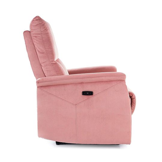 NEO VELVET M masážní relaxační křeslo, elektrické, starorůžová
