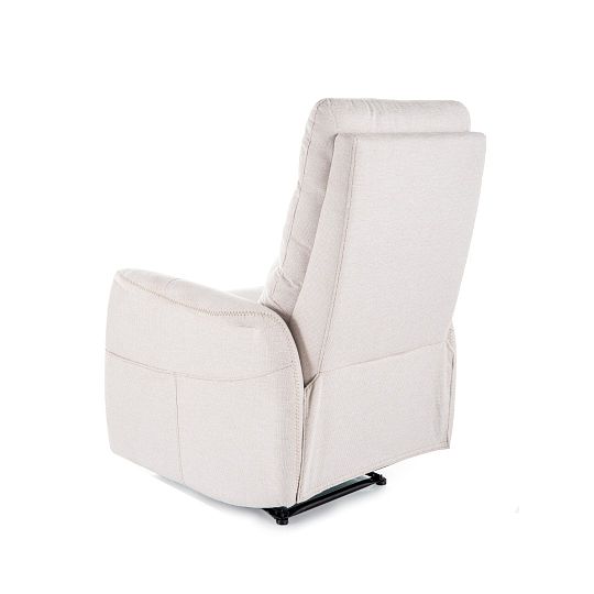 SOLOMIA BREGO M relaxační křeslo, elektrické, světle béžová