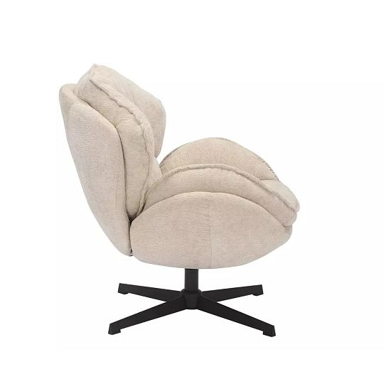 TRENDY BERTA relaxační křeslo otočné 360°, béžová