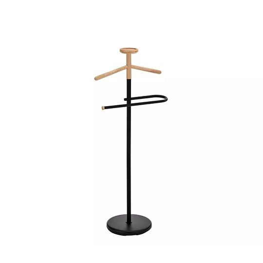 LUGO věšák 110 cm, černá/buk