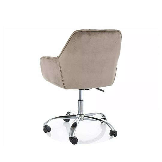 QUADRO 190 velvet kancelářské křeslo, tmavě béžová