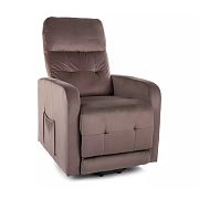 OTAVA relaxační křeslo elektrické, cappuccino